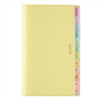 ２６　ペイジェムウィークリーコンパクト－ｉ　方眼メモ　日曜始まり　ライムグリーン