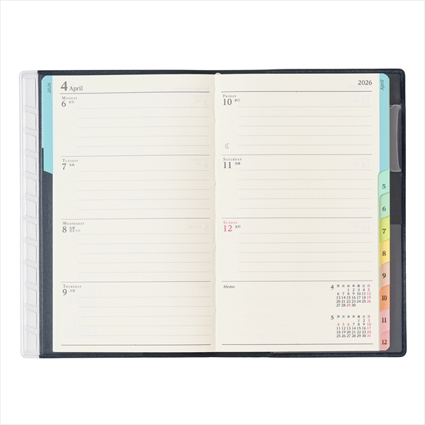 26 ペイジェムウィークリーコンパクト－i 週間メモ 月曜始まり