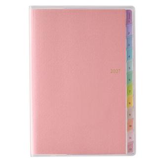 ２７　ペイジェムウィークリーＢ６－ｉ　週間方眼メモ　月曜始まり　ピンク