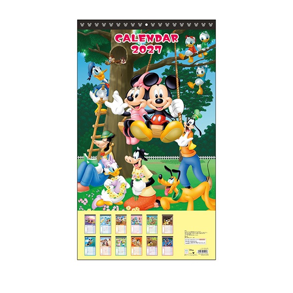 2027 ウォールカレンダー ディズニー スタンダード | 伊東屋