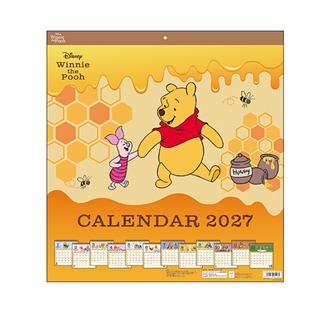 ２０２７　ウォールカレンダースクエア　くまのプーさん