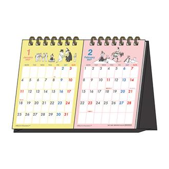 ２０２７　デスクカレンダー２ヶ月　ムーミン