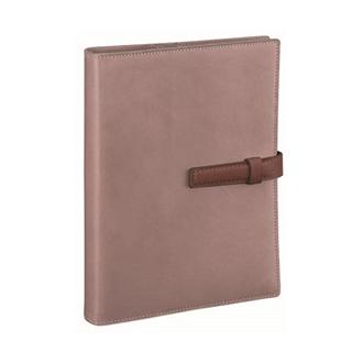 【伊東屋限定】オールアース　Ａ５　スモーキーピンク（ベルト：ダークブラウン）