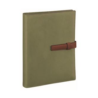 【伊東屋限定】オールアース　Ａ５　カーキ（ベルト：ダークブラウン）