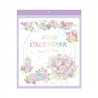 ２０２６　壁掛カレンダー　ガーデン