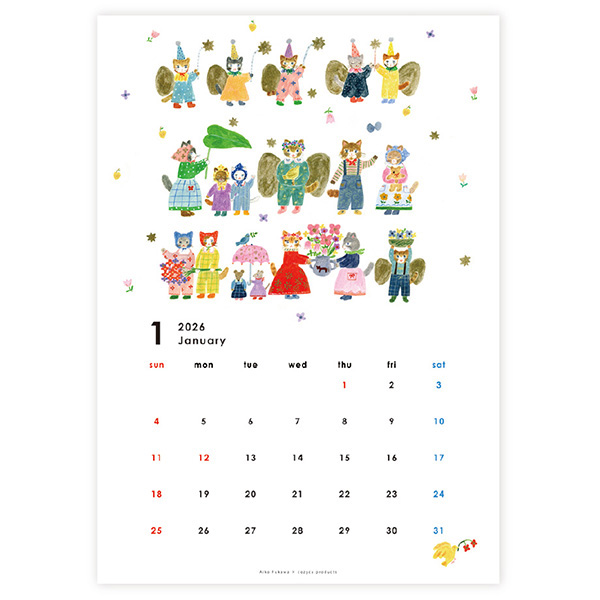 2026 A4カレンダー Aiko Fukawa | 伊東屋オンラインストア