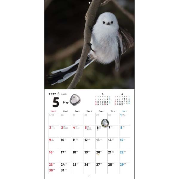 2027 大すき！シマエナガMonthlyカレンダー壁掛 | 伊東屋