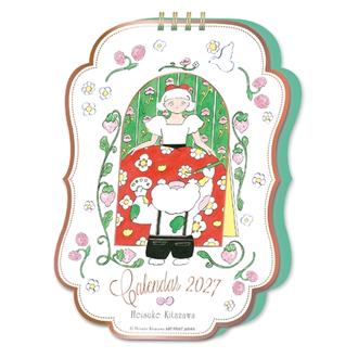 ２０２７　卓上カレンダー　ゴールドアクセント卓上／北澤平祐