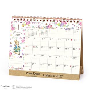 ２０２７　卓上カレンダー　ピーターラビット（卓上）