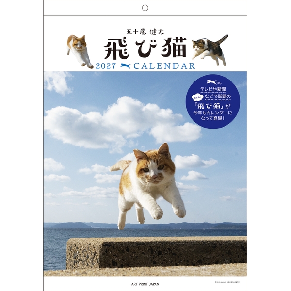 2027 壁掛カレンダー 飛び猫 | 伊東屋オンラインストア