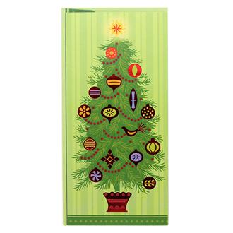 クリスマスカード１３９９　ＢＸＣ　１６５１スリムツリー