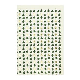 クリスマスカード　ＡＧＮ　Ａ０１Ａ　模様　ツリー　緑