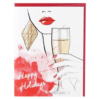 クリスマスカード　Ｆ１５ＡＨ０６　シャンパン