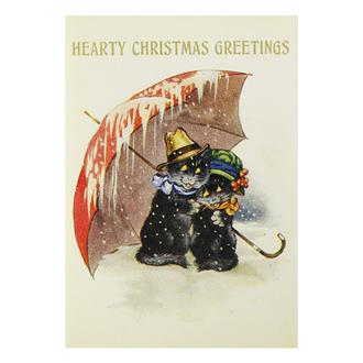 クリスマスカード　ＣＣ１１３　相合傘