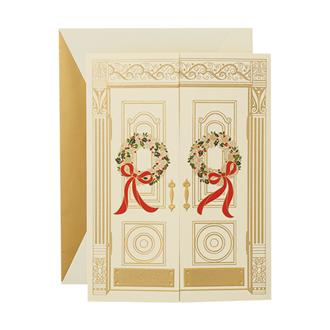 クリスマスカード　ＫＮ９００５７Ｖ　玄関（観音開）