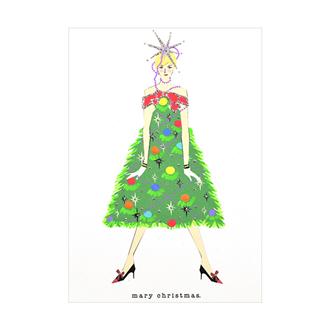 クリスマスカード　ＧＣＨＯＬ１１　ツリーガール