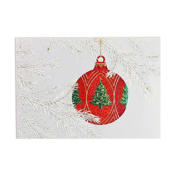 クリスマスカード ０７２２－２３９５６ 雪枝オーナメント（赤） | 伊東屋オンラインストア