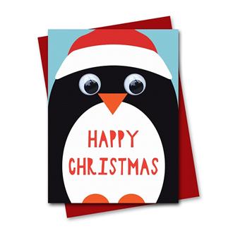 ミニクリスマスカード　５０１　顔（ペンギン）