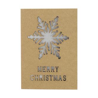 クリスマスカード　１３２９　雪結晶