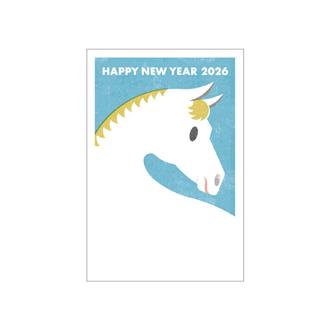 お年玉付年賀状 カラー印刷5枚入PK-2614