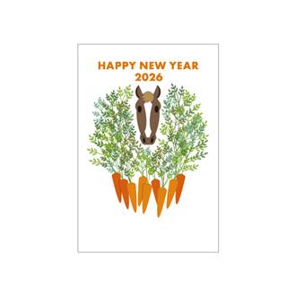 お年玉付年賀状 カラー印刷5枚入PK-2615