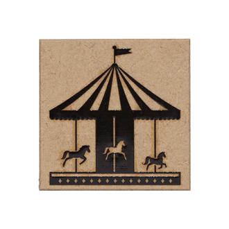 年賀スタンプ　メリーゴーランド