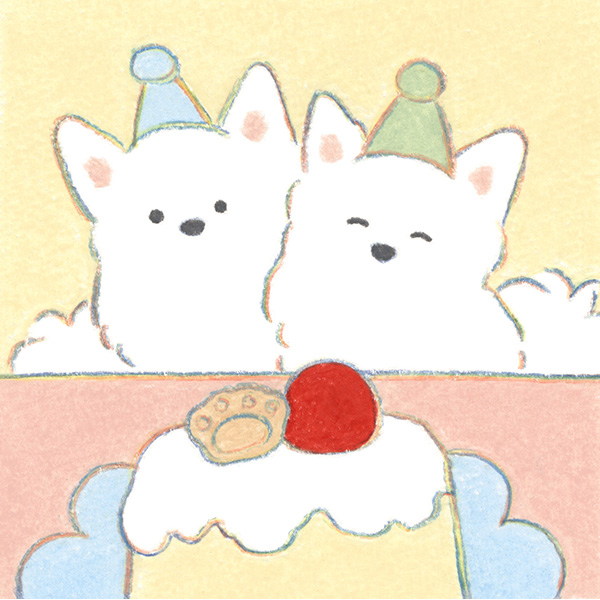 てらおかなつみ 犬の絵 原画no．34 | 伊東屋オンラインストア