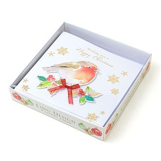 ボックスクリスマスカード　ＸＢＲ５８２　カーディナル
