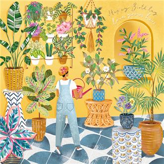 バースデイカード　ＣＩＳＥ１１０１　植物育てて