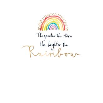 ブランクカード　ＧＨ１０５３Ｗ　サポート（虹）