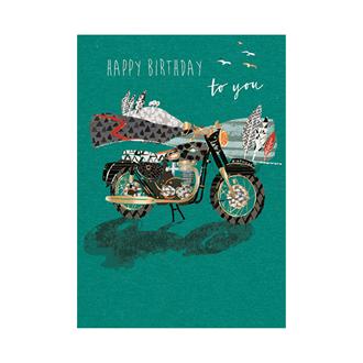 バースデイカード　ＧＨ１２０４　カーボン＆コール（バイク）