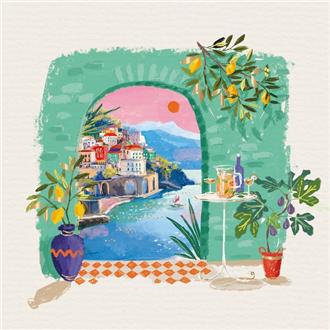 スケッチカード ブランクカード II1278 スケッチブック（窓辺の海） | 伊東屋