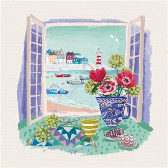 ブランクカード II1278 スケッチブック（窓辺の海） | 伊東屋