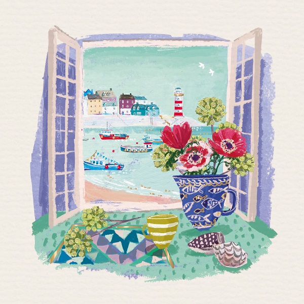 ブランクカード II1278 スケッチブック（窓辺の海） | 伊東屋