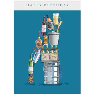 バースデイカード　ＧＨ１２１７　ピボット（酒タワー）