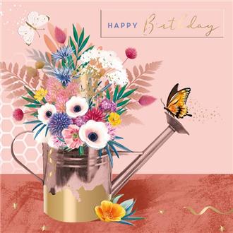 バースデイカード　ＩＪ０１２８　カクテルアワー（ガーデンフラワー）