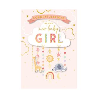 ベビーカード　ＴＰ０１３３ＪＷ　女の子（モビール）