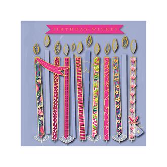 バースデイカード　ＴＰ０１７５ＫＷ　サニヴァ（キャンドル）