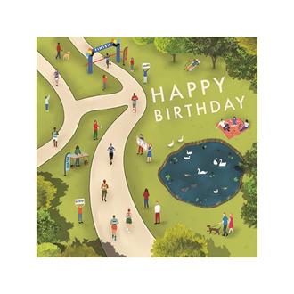 バースデイカード　ＨＨ０４１５　フィニッシュライン（マラソン）