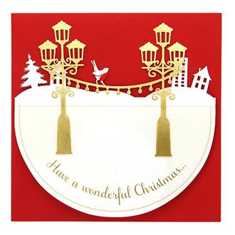 クリスマスカード　ＥＲＸ２２０　スウィング（街灯）