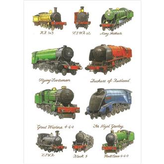 ブランクカード　２２５　英国蒸気機関車