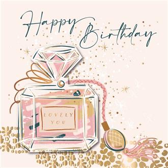バースデイカード　ＰＣＥＲ０００８　ピンクシャンパン（香水）