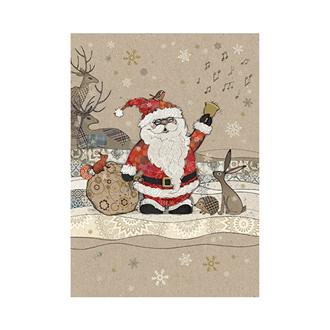 クリスマスカード　ＤＣ０２８　サンタと友達