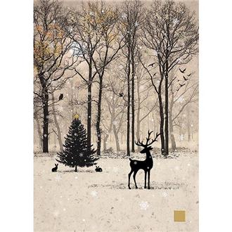 クリスマスカード　ＤＣ０３６　ウィンターシルエット