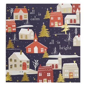 クリスマスカード　ＰＮＴ５０７　静寂の街