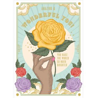 ブランクカード　ＳＬ１６Ａ　ソウルメイト（薔薇一輪）