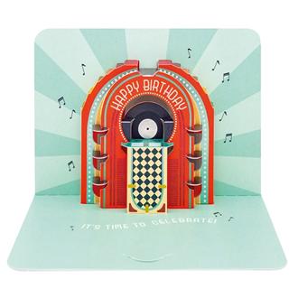 バースデイカード　ＰＰ７５Ａ　ＰＯＰＵＰ　ジュークボックス