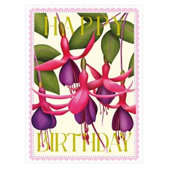 バースデイカード　ＣＢ１９Ａ　カラーバースト（フクシア）