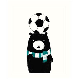 ブランクカード　ＢＥ４６Ａ　黒熊（サッカーボール）