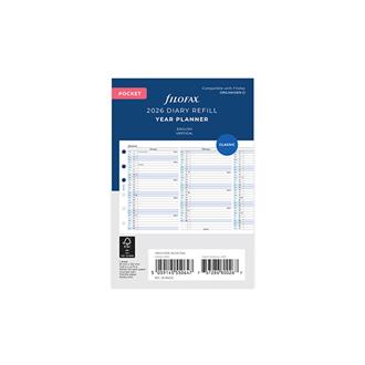 ２６　システム手帳リフィル　バーチカルイヤープランナー　スモール